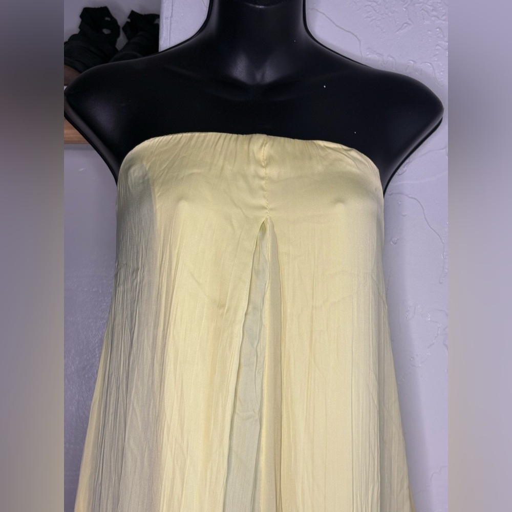FREE PEOPLE BEACH KIMMIE SHINE STRAPLESS WIDE LEG
ONE PIECE JUMPSUIT SZ L - Picture 7 of 9